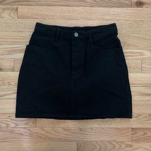 Brandy Melville Black Denim Skirt